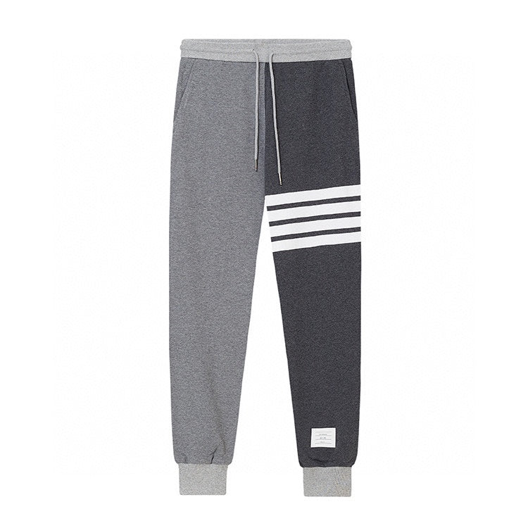 Thom Browne Style Color - blocked sweatpants with Signature Four-Bar Detail