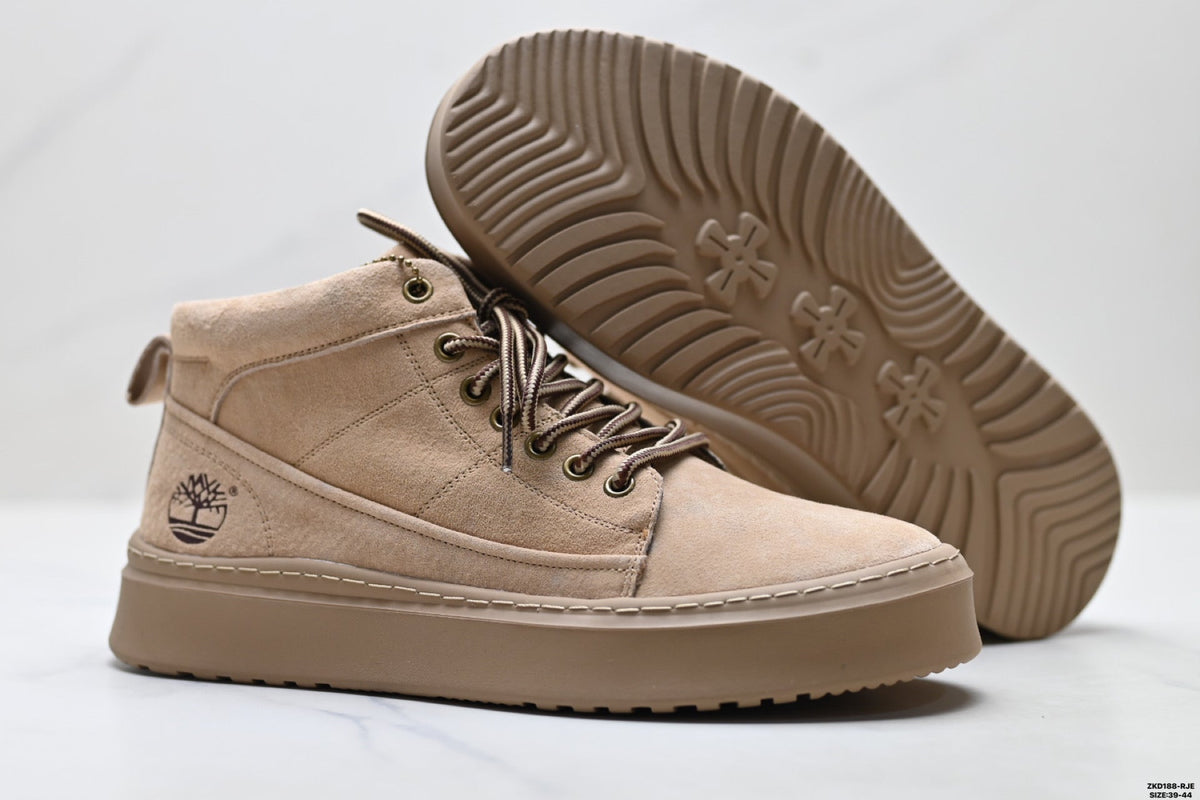Timberland Beige High-Top Sneaker Boot