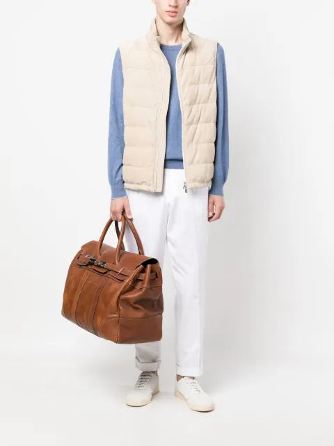 Brunello Cucinelli cashmere sweater with a round neck