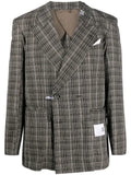 Maison MIHARA YASUHIRO checked-pattern blazer