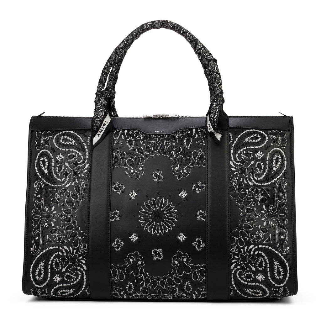 Black Weekender Bandana Bag
