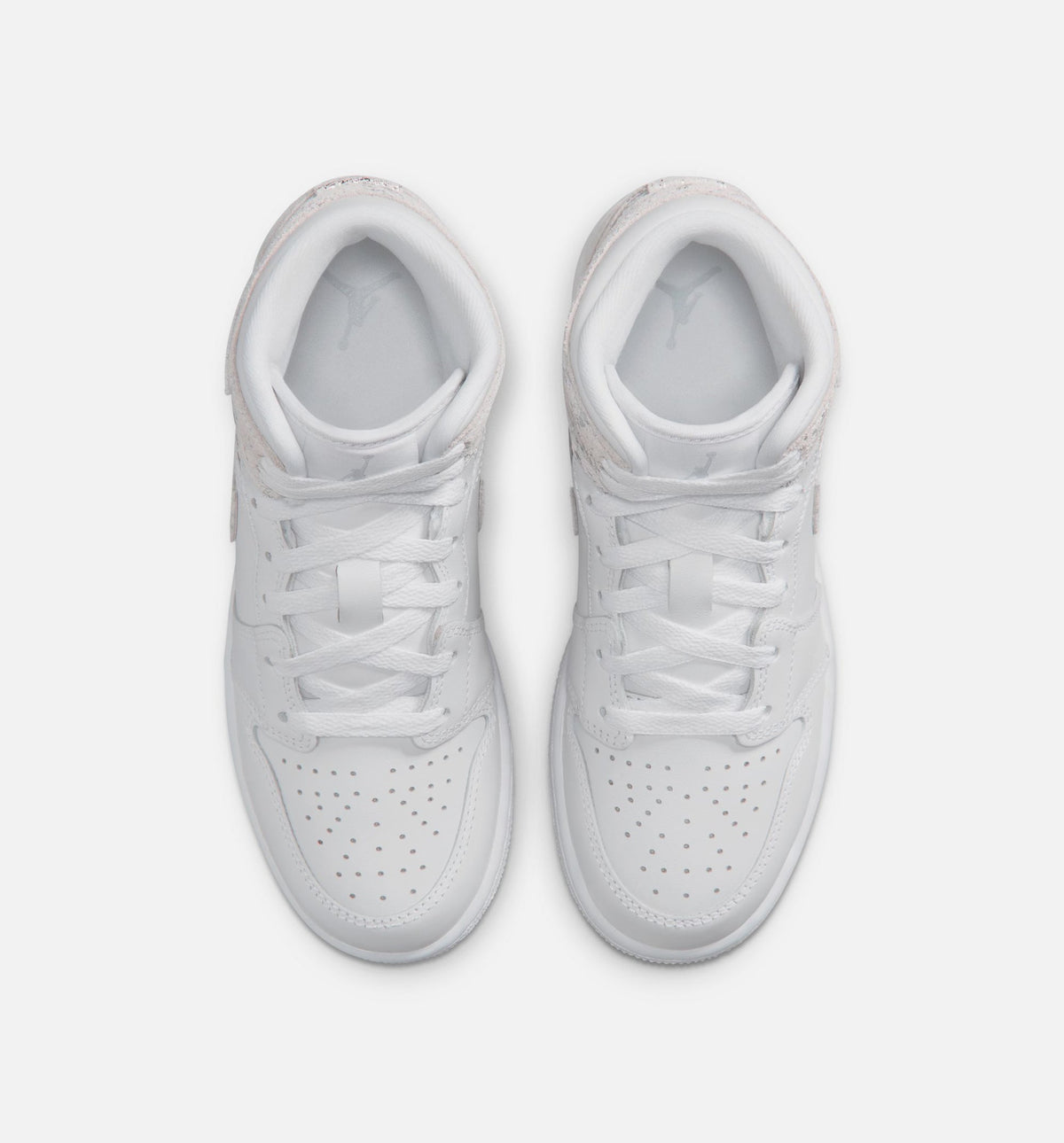 Air Jordan 1 Mid SE | Grade School Lifestyle Shoe | White/Field Silver