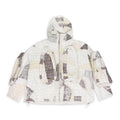 WHITE TWEED PATCHWORK WINDOW HOODIE