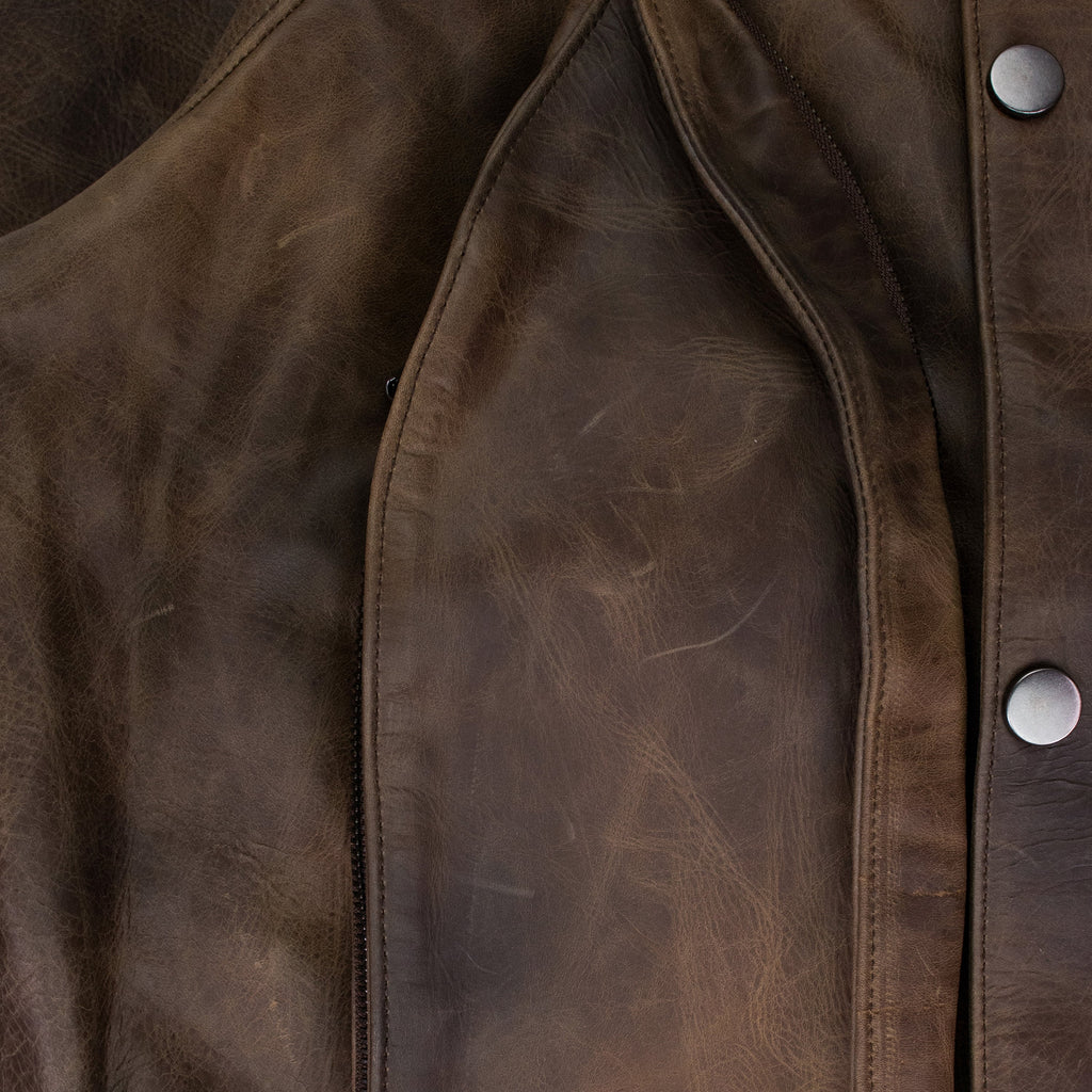 GREEN CLASSIC LEATHER JACKET