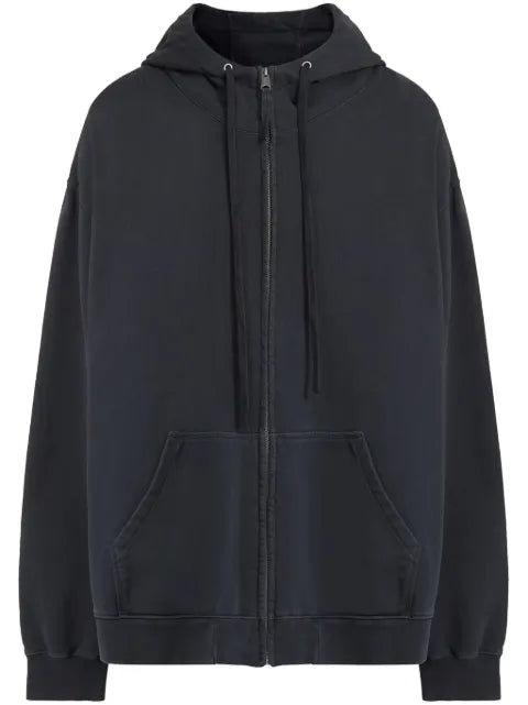Maison Margiela zipped drawstring hoodie