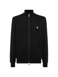 Billionaire logo-plaque zip-up sweatshirt
