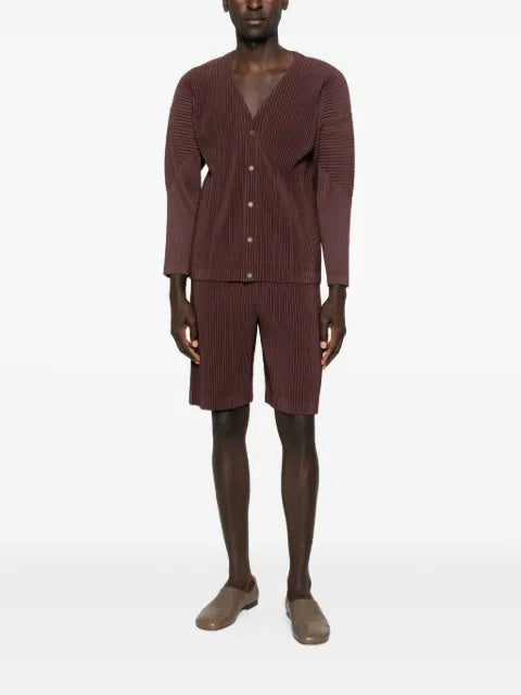 Homme Plissé Issey Miyake pleated button cardigan