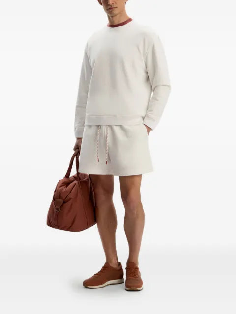 12 STOREEZ textured crew-neck sweatshirt