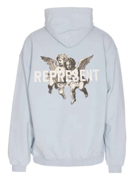 Represent Legacy Cherubs printed cotton hoodie