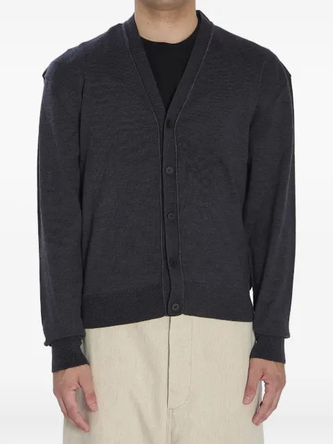 Jacquemus embroidered-logo ribbed cardigan