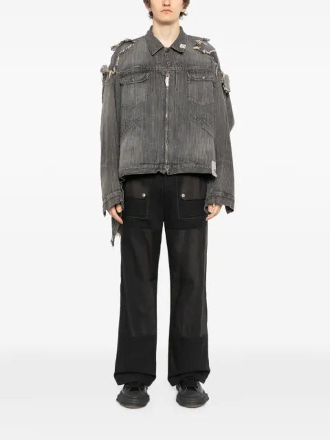 Maison MIHARA YASUHIRO distressed collared jacket