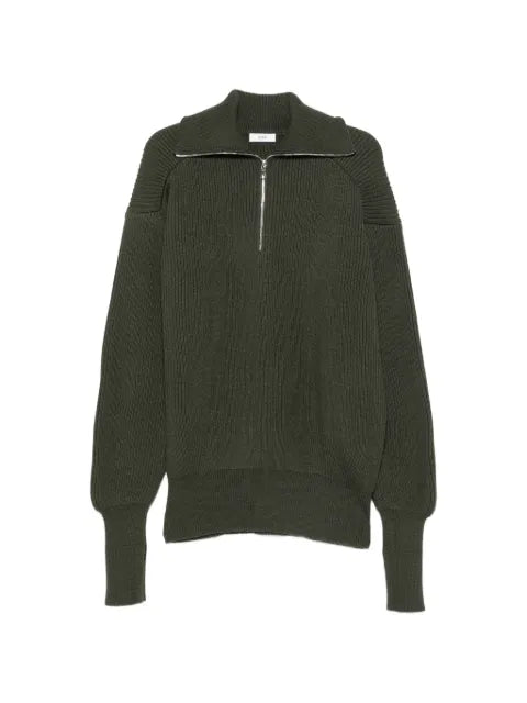 Rier half-zip ribbed-knit sweater