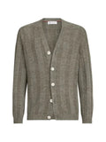 Brunello Cucinelli linen and cotton textured rib cardigan