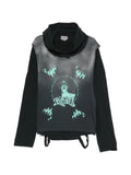 KAMIYA  Hoodie with a layered design