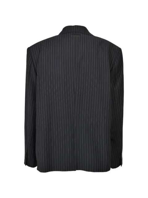 BREATH oversized-fit pinstripe double-breasted blazer