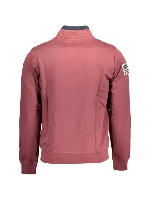 U.S. POLO ASSN. logo-embroidered zip-up sweater