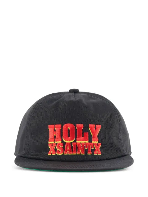 SAINT MXXXXXX embroidered baseball cap with geradem peak