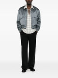 Second/Layer Aces satin bomber jacket