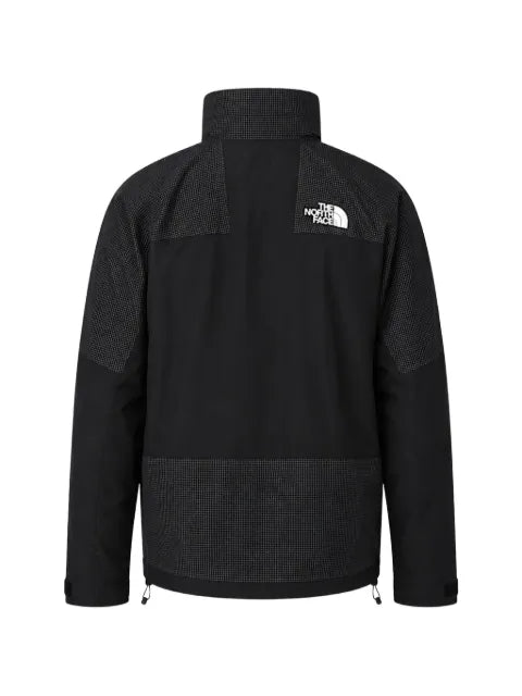 The North Face panelled check-pattern jacket