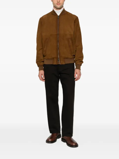 Peuterey Jodie suede bomber jacket