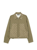 AMIRI monogram-pattern panelled jacket