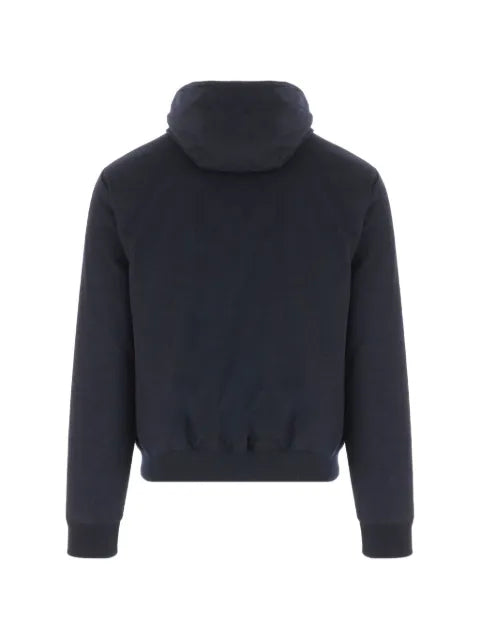 Moorer hooded zip-up jacket