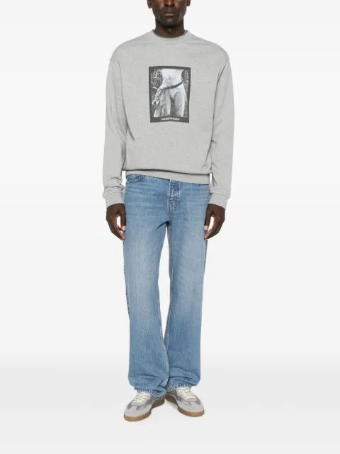 Emporio Armani photographic-print jersey sweatshirt signature capsule