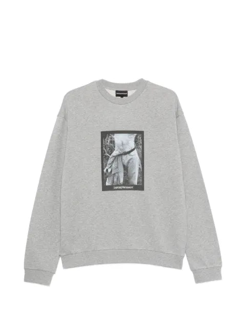 Emporio Armani photographic-print jersey sweatshirt signature capsule