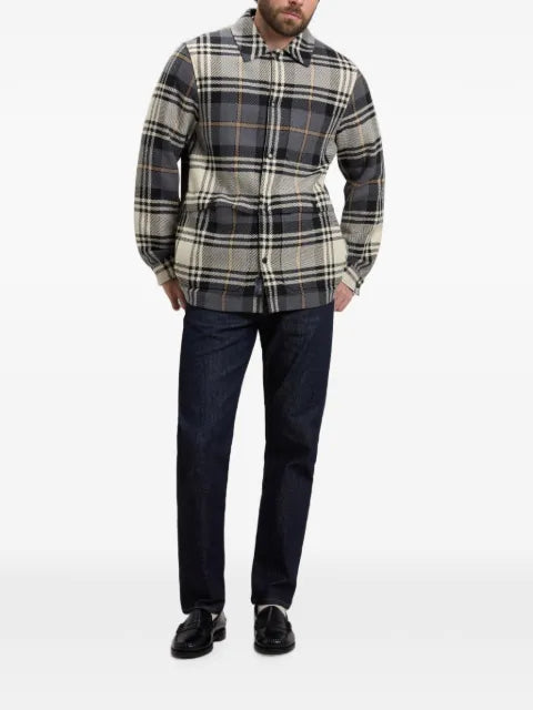 Woolrich checked cotton shirt jacket