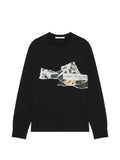Givenchy T-shirt in cotton with ripped papers print