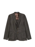 Barba single-breasted notched-lapels jacket
