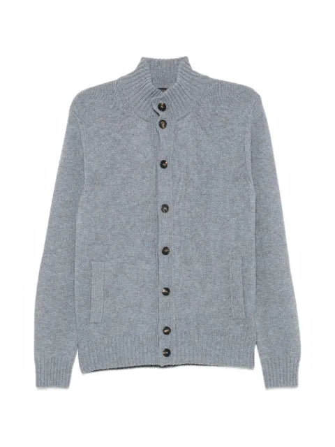 Zanone button-up high-neck cardigan