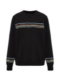 PS Paul Smith embroidered logo-stripe sweater
