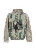 DIARY 1999 distressed graphic-print hoodie