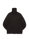 YMC Runaway neck-buttoned sweater