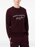 Lacoste Heritage logo-embroidered intarsia-knit sweater