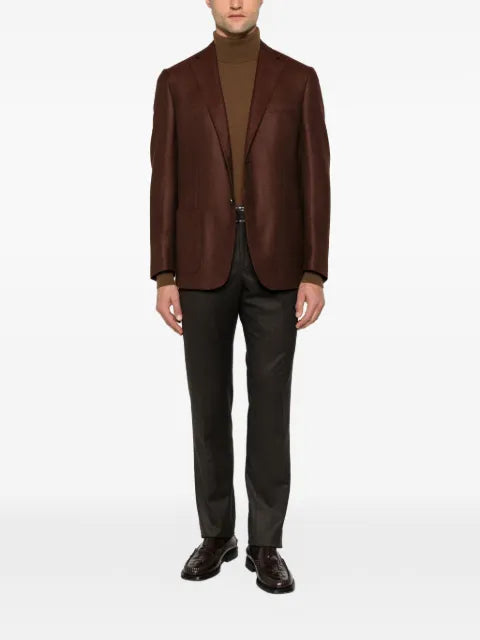 Corneliani single-breasted notched-lapels blazer