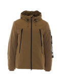 OUTHERE hooded logo-patch jacket
