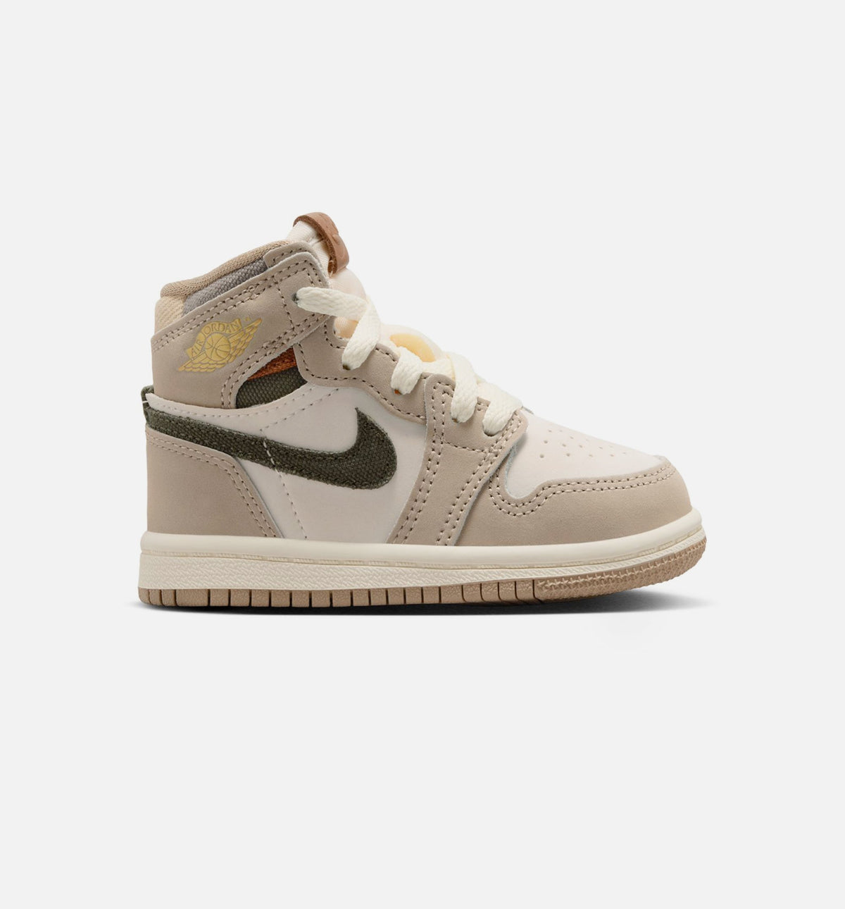 Air Jordan 1 Retro High OG Khaki – Infant & Toddler Lifestyle Shoe | Khaki/Sail/Coconut Milk/Cargo Khaki
