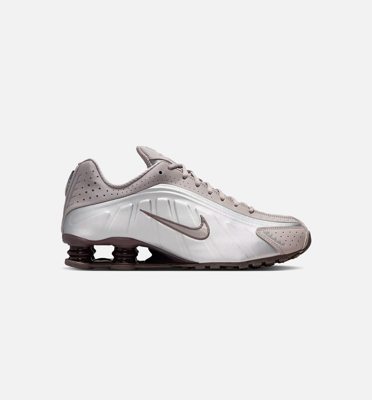 Shox R4 Men's Lifestyle Shoes - Cave Stone / College Grey / Baroque Brown