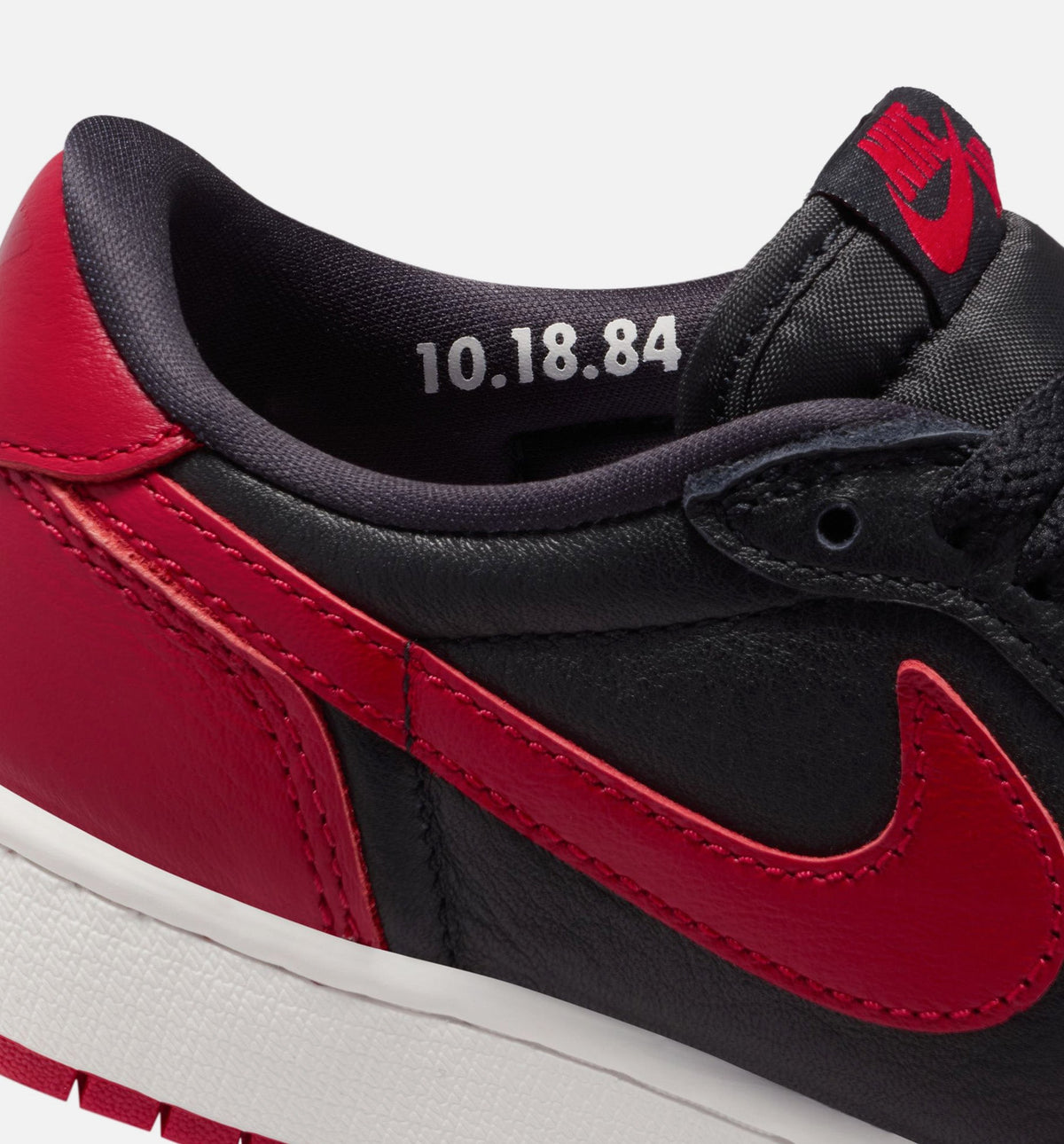 Air Jordan 1 Retro Low OG Banned Big Kids' Sneakers - Black / Red / White