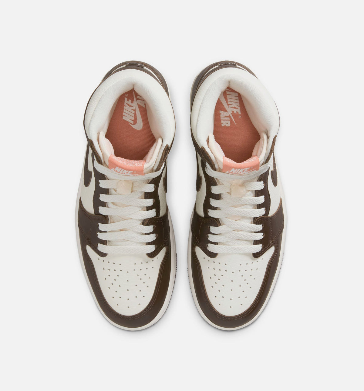 Air Jordan 1 Retro High OG Women's Sneakers - Baroque Brown / Light Madder Root / Sail