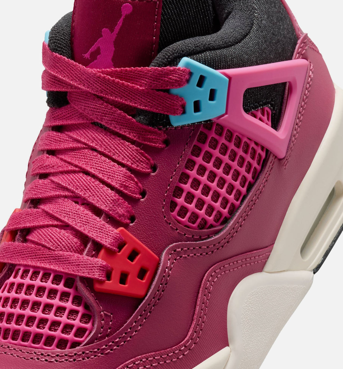 Air Jordan 4 Retro She's A Star Girls' Grade School Sneakers - Sweet Beet/Desert Pink/Off Noir/Chalk