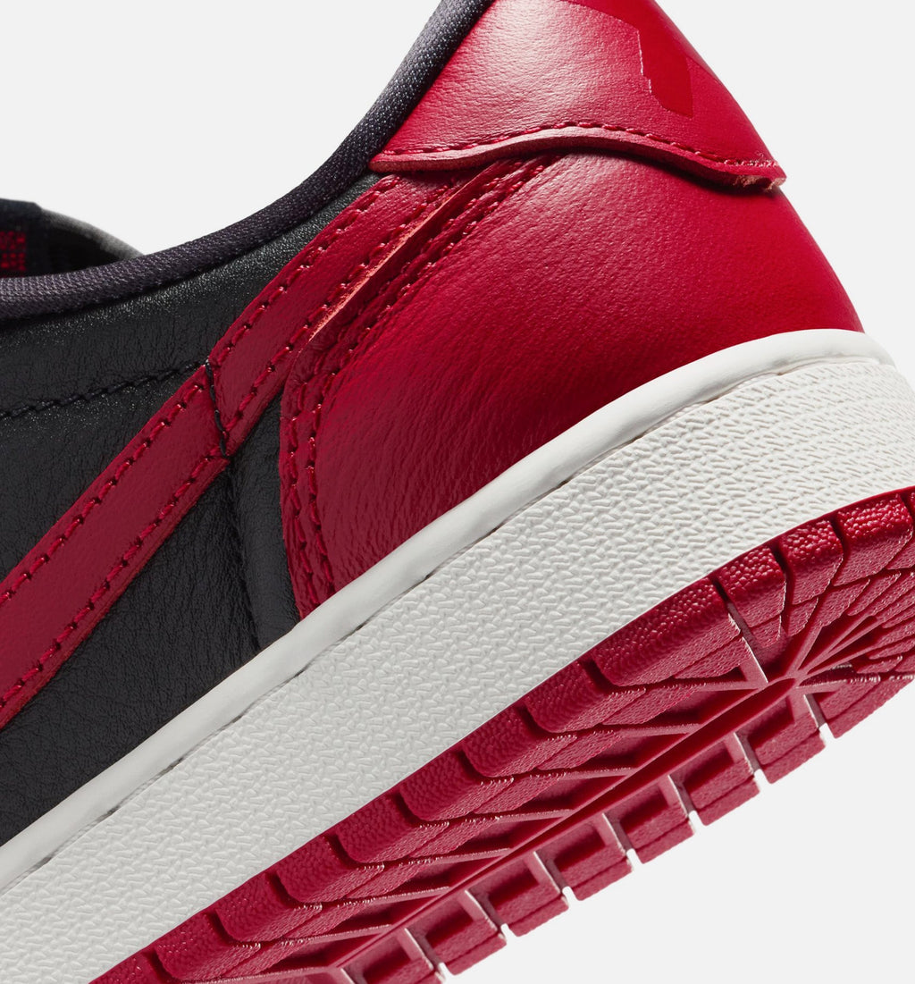 Air Jordan 1 Retro Low OG Banned Big Kids' Sneakers - Black / Red / White