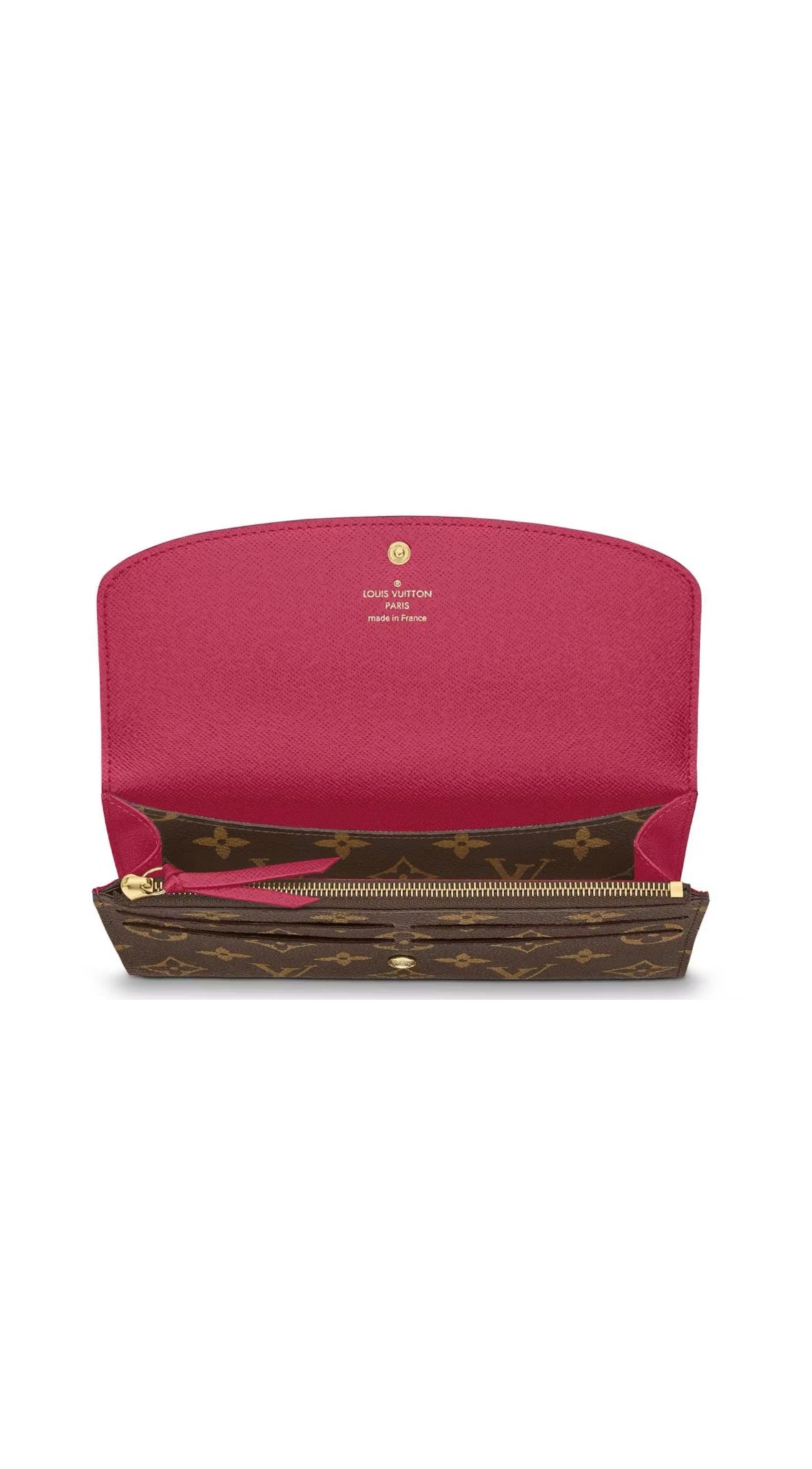 Louis Vuitton Emilie Wallet Monogram Fuchsia