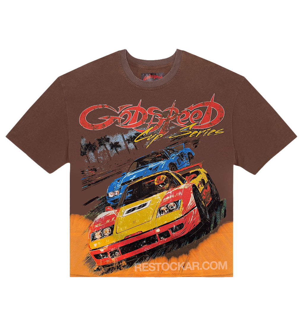 Godspeed FTW Tee Brown Bleached Wash