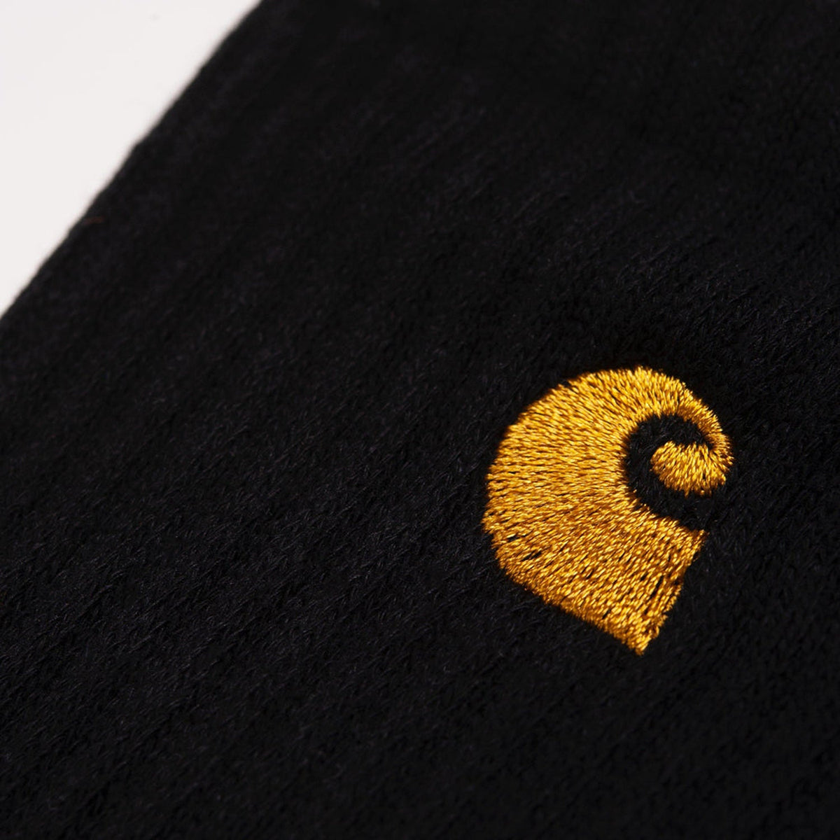 Carhartt WIP Chase Socks: Black / Gold
