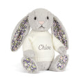 Blossom Silver Bunny 'Bloom' with Personalized Cream Jumper