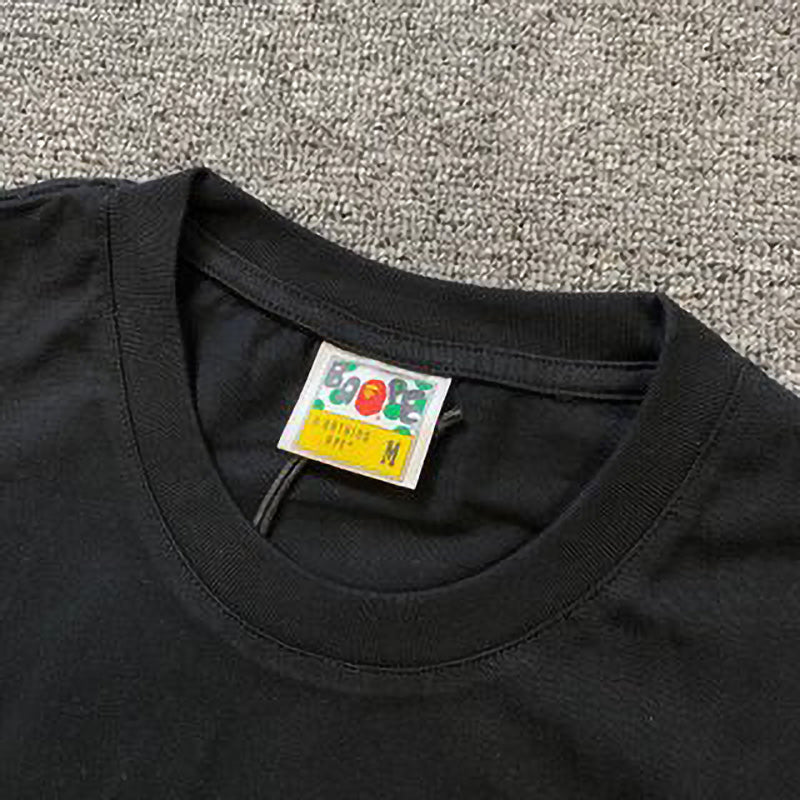 BAPE Splash Paint Ape Head Men's T-Shirt - Black