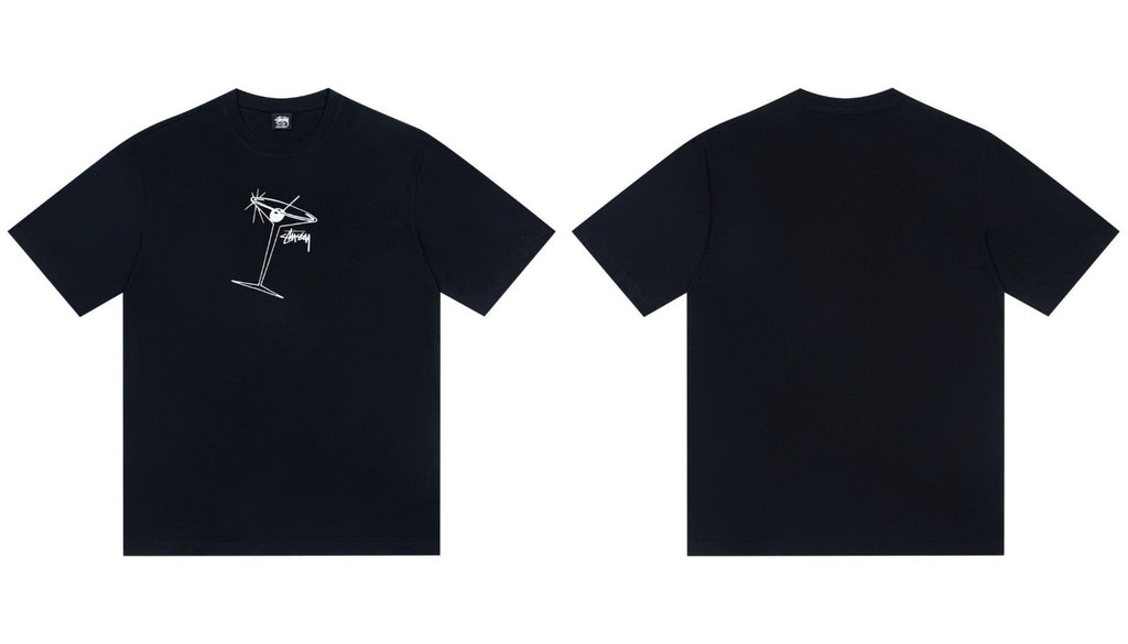 Stussy Martini Glass Chest Graphic Short Sleeve Tee
